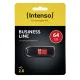 Intenso Business Line 64 GB USB 2.0 zibatmiņa, melna / sarkana