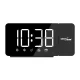 GreenBlue GB172 LED digitālais pulkstenis ar projektoru un FM radio, melns