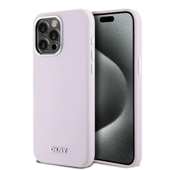 Apple iPhone 14 Pro Max 6.7'' DKNY Liquid Silicone Small Metal Logo MagSafe Case Cover, Pink | Telefona Vāciņš...