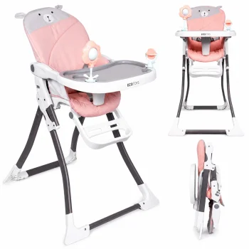 Ecotoys HC301-903 saliekams barošanas krēsliņš, rozā