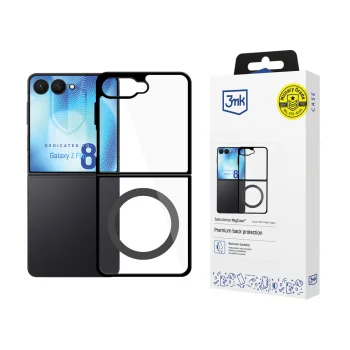 3mk Satin Armor Case+ Flip vāciņš priekš Samsung Galaxy Z Flip 8, caurspīdīgs