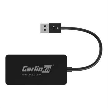 Carlinkit CCPA bezvadu Apple CarPlay / Android Auto adapteris, melns