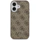 Guess vāciņš iPhone 17 MagSafe 4G PU Leather Case brūnā krāsā