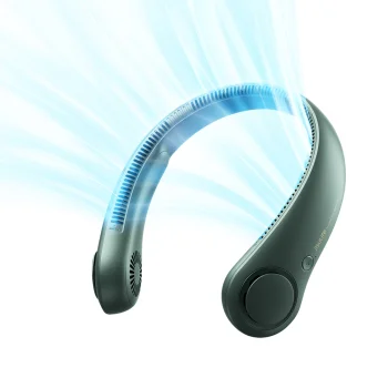 Kakla ventilators Jisulife Life3 4000 mAh USB-C, zaļš