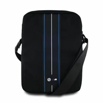BMW BMTB8COMPVSKL 8" planšetdatora soma melna neilona ar zilu svītru | Tablet Bag Black Nylon Blue Stripe