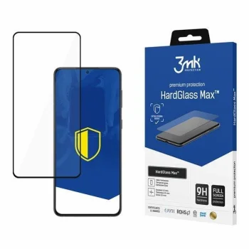 Samsung Galaxy S22 5G Black Aizsargstikls uz Visu Ekrānu | 3MK Hard Glass Max Fullscreen Protector