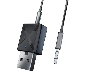 Bluetooth 5.0 Audio Adapteris Uztvērējs un Raidītājs 2-in-1, Melns