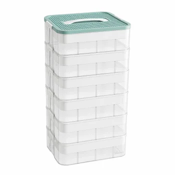 6 līmeņu moduļu kaste klucīšu glabāšanai, zila