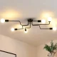 Griestu lampa ar 6 zariem ZD74F, melna
