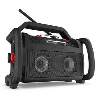 Būvlaukuma radio PerfectPro ROCKPRO DAB+ Bluetooth FM IP65, melns