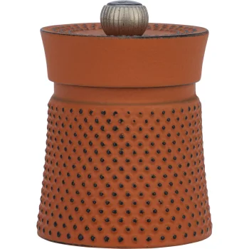 Peugeot Bali Fonte čuguna piparu dzirnaviņas, 8 cm, oranža