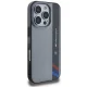 BMW Motosport IML Vertical Stripe vāciņš iPhone 16 Pro, pelēks