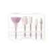 Beautylushh 00025805 bezvadu nagu frēze ar 6 uzgaļiem, balta/rosegold