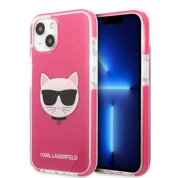 Apple iPhone 13 mini 5.4'' Karl Lagerfeld Choupette Head Case Cover, Fuchsia | Telefona Maciņš Vāks Apvalks Bampers