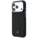 Mercedes Leather Semi Wrap MagSafe vāciņš Apple iPhone 17 Pro Max, melns