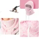 Slēpošanas balaklava Qunature Arctic Velvet, izmērs L, rozā