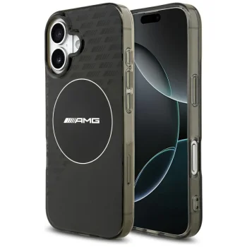 AMG MagSafe caurspīdīgs vāciņš tālrunim iPhone 17, Black