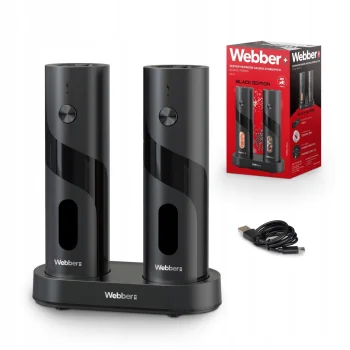 Webber 05MK42 elektrisko sāls un piparu dzirnaviņu komplekts, USB-C