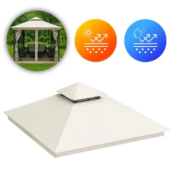 Ūdensizturīgs rezerves jumts paviljonam 3x3 m MultiGarden, bēšs