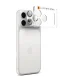 Spigen Optik Pro XL kameras aizsargstikls iPhone 17 Pro Max, sudraba krāsā