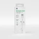 Forever Recycling 3-in-1 Kabelis USB-A uz USB-C/microUSB/Lightning, 1.5m, 2.4A, Balts
