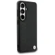 BMW Leather Hot Stamp MagSafe vāciņš priekš Samsung Galaxy S26 Plus, melns