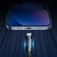 Wozinsky WUALC2 USB-A uz Lightning kabelis ar LED displeju, 2.4A, 2m, Melns