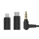 BOYA BOYAMIC 2-02 bezvadu mikrofonu komplekts 2.4 GHz USB-C, melns