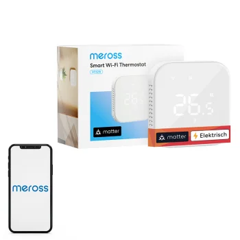 Viedais WiFi termostats Meross MTS215MA(EU) Matter atbalsts