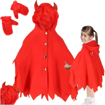 Bērnu karnevāla tērps Velniņš, sarkans, izmērs S (100-110 cm)
