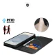 Atverams vāciņš Dux Ducis Hivo Samsung Galaxy S25 Edge ar RFID aizsardzību, melns