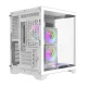Darkflash FT350 datora korpuss ar 5 ARGB ventilatoriem, balts