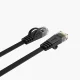 Orico PUG-C7B CAT7 10Gbps RJ45 plakanais tīkla kabelis 8m, Melns