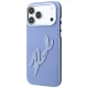 Karl Lagerfeld vāciņš iPhone 18 Pro Max / 17 Pro Max Smooth Big Resin Signature Logo, zils