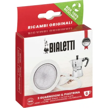 Bialetti rezerves blīves un filtrs (6 tasītēm)