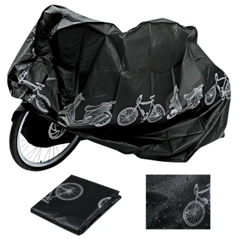 Ūdensnecaurlaidīgs velosipēda pārsegs 200x105 cm, melns