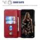 Xiaomi Mi 9 Lite / CC9 / CC9mt Classic Wallet Leather Book Case Cover, Red | Telefona Vāciņš Maciņš Apvalks...