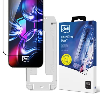 3mk HardGlass Max rūdīts aizsargstikls iPhone XR / 11 ar montāžas rāmi, 9H, 0.33 mm