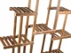 Koka puķu podu plaukts, statīvs, augu stends, 5 līmeņu | Wooden Flower Shelf Stand