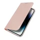 Dux Ducis iPhone 15 Pro Max atverams vāciņš maciņš grāmatiņa Skin Pro, rozā