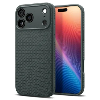 Spigen iPhone 17 Pro vāciņš Liquid Air, zaļš