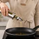 Stikla eļļas un etiķa dozators ar mērtrauku un tērauda uzgali, 500 ml