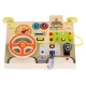Ecotoys Koka sensorā attīstošā tāfele ar LED, Auto motīvs, 14 elementi
