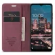 Samsung Galaxy A34 (SM-A346) CASEME Wallet Magnetic Leather Case Cover, Wine Red | Telefona Vāciņš Maciņš Apvalks...
