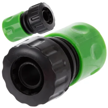 Ātrais savienojums dārza šļūtenei 3/4", zaļš