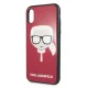 Karl Lagerfeld Iconic Glitter Karl`s Head vāciņš iPhone X / Xs, Sarkans