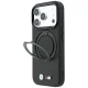 BMW Kevlar Ring Stand 360 MagSafe vāciņš priekš iPhone 18 Pro / 17 Pro, melns