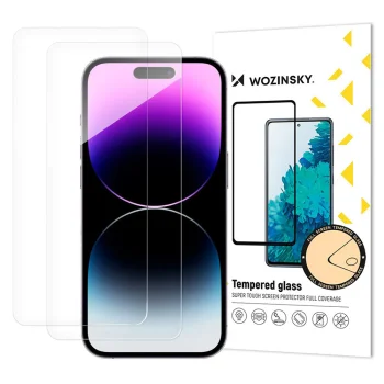Wozinsky iPhone 17 Pro Max / 16 Pro Max rūdītais aizsargstikls (2 gab.)