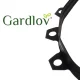 Gardlov 00024561 dārza apmale 4cm x 10m ar 20 tapām, melna