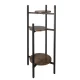 Ruhhy 00025627 3 Līmeņu Puķu Podu Statīvs 81cm Melns/Brūns